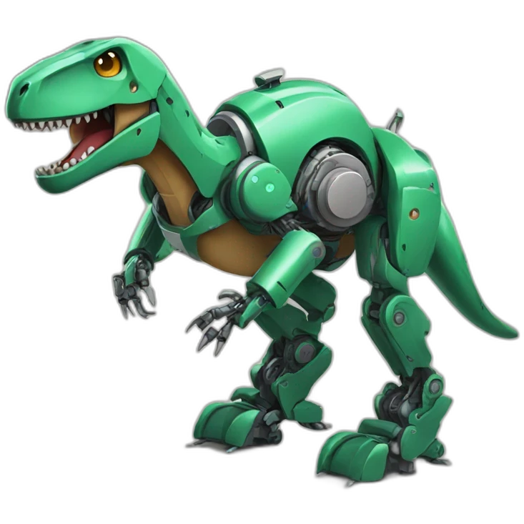 robot trex emoji