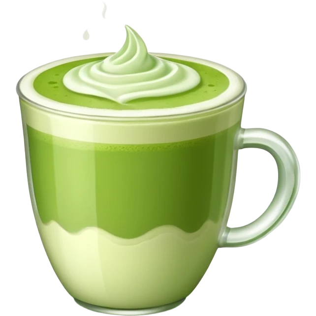 greentea latte / short cup /  emoji