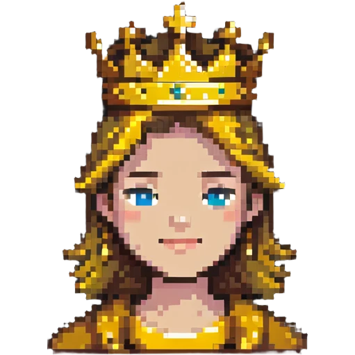 god mode avatar with golden glow and crown emoji