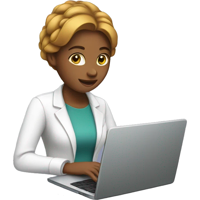 woman working on laptop emoji