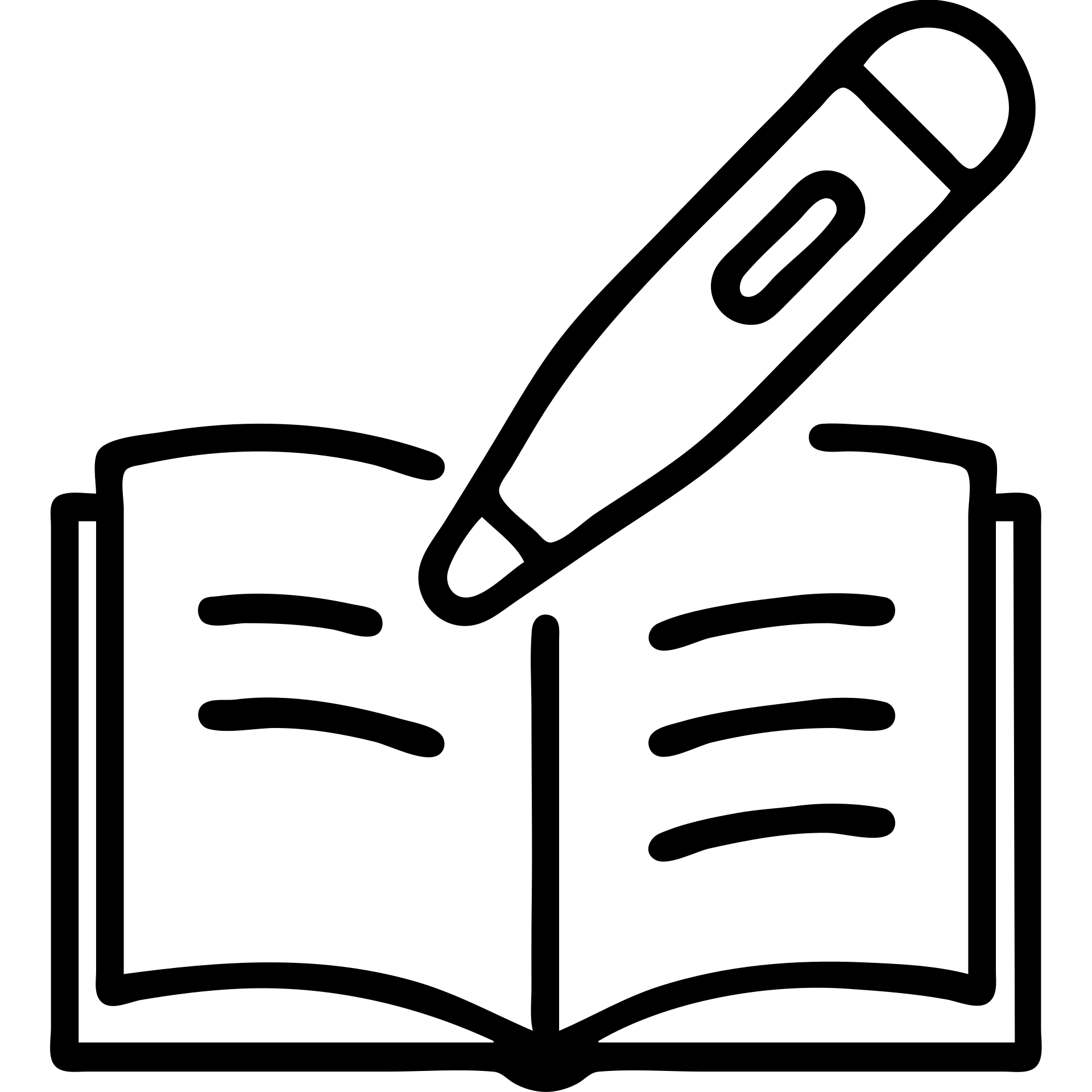 outlined reading pen icon emoji