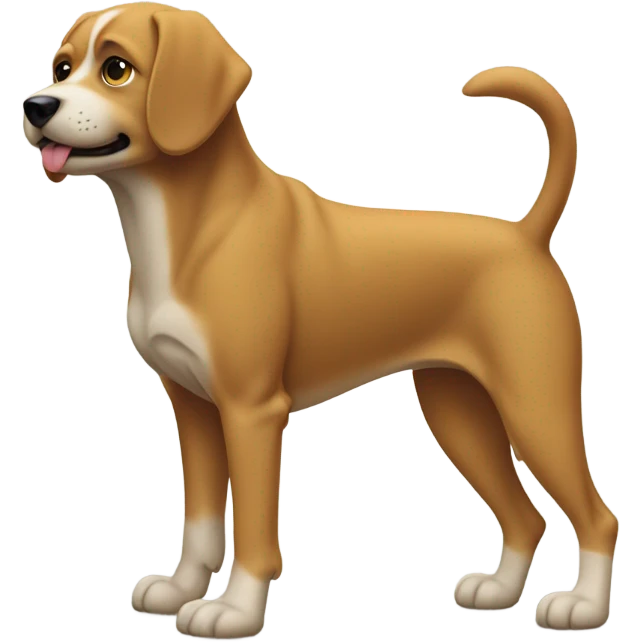 three legged dog  emoji