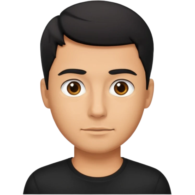 🖤🧍‍♂️ emoji