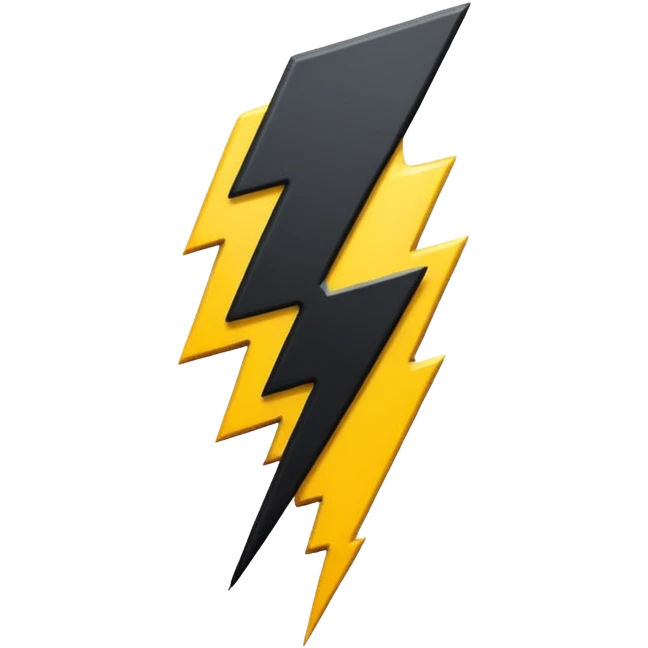 Give me this emoji in black ⚡ emoji