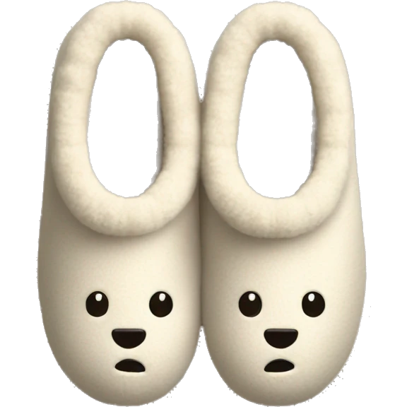 Cozy cute slippers for fall emoji