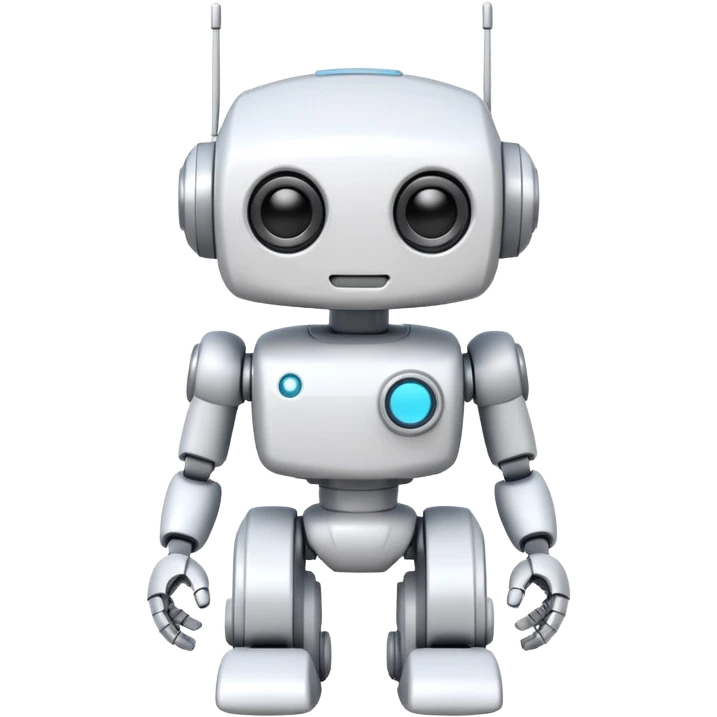 robot old cartoon simple kid toy white innocent funny gudget chatGPT adorable emoji