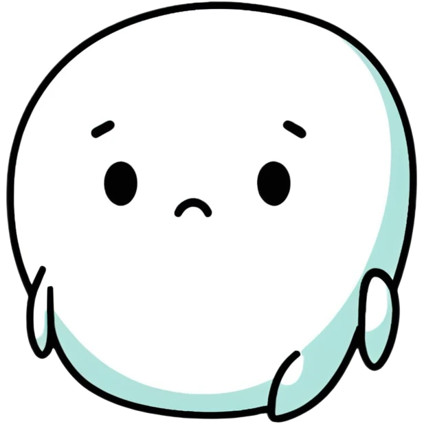 cartoonish sad face emoji