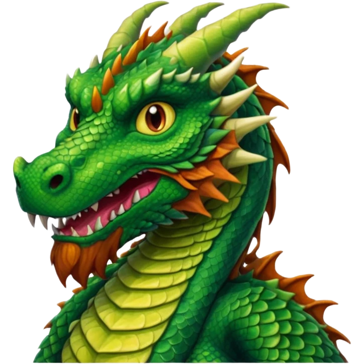 dragon with long bearded and jersey emoji