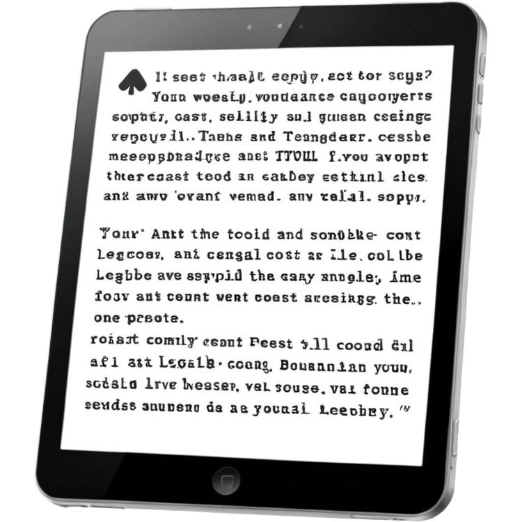 only written text on tablet emoji