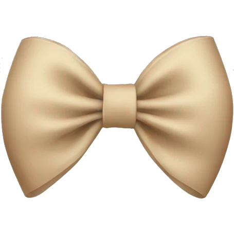 Beige bow emoji