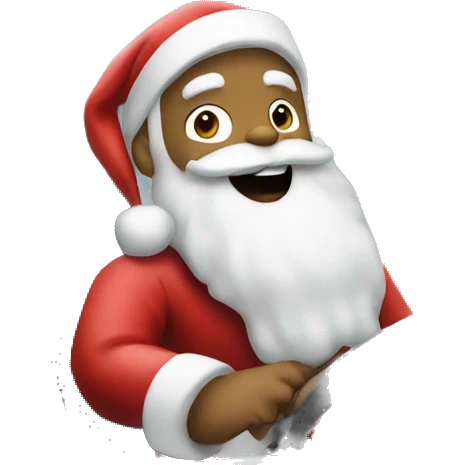 santa in a car emoji