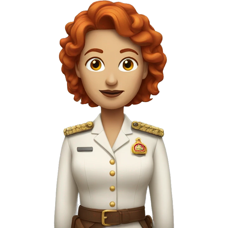 redhead lady chief of meeting emoji