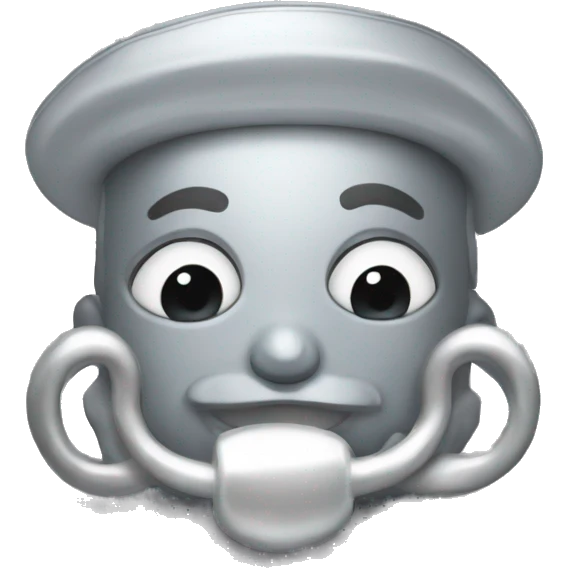 Silver pacifier emoji
