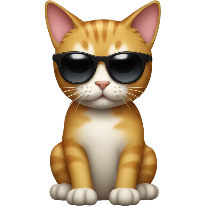 Cat with sunglasses emoji