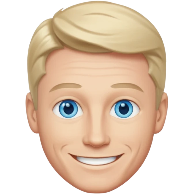 Bruce Langley  with blue eyes emoji