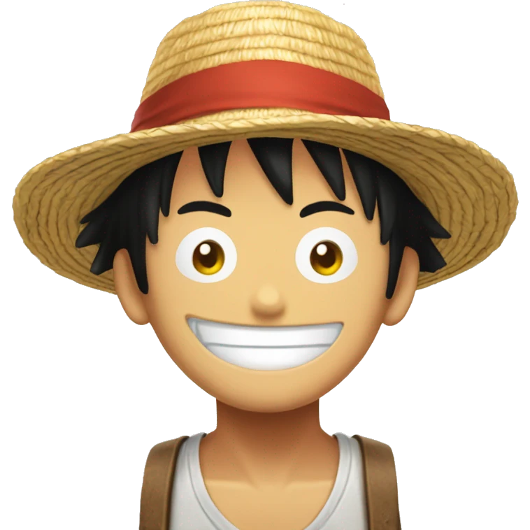 Luffy chapeau de paille  emoji