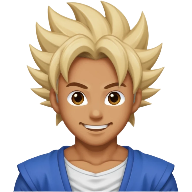 ssj blue form happy  emoji