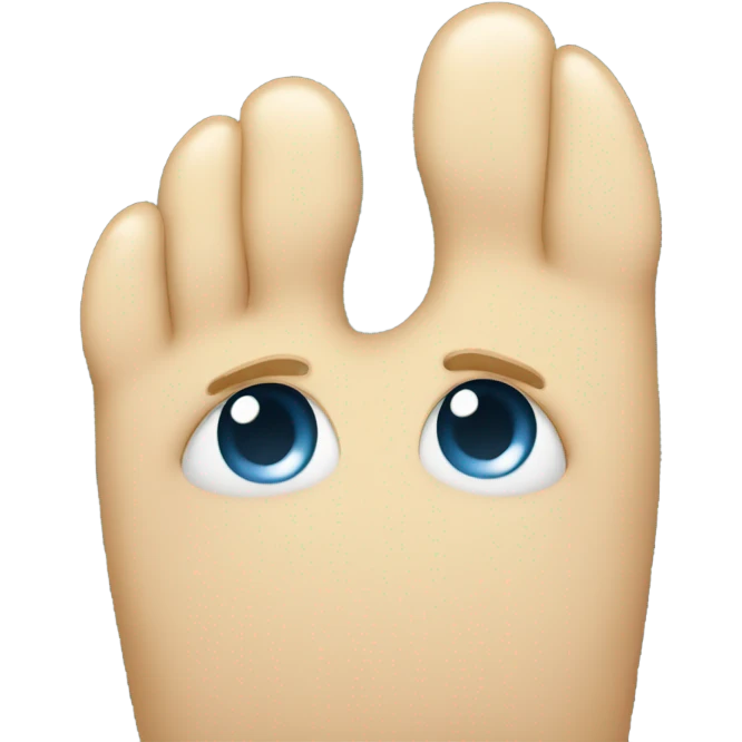 crying foot emoji