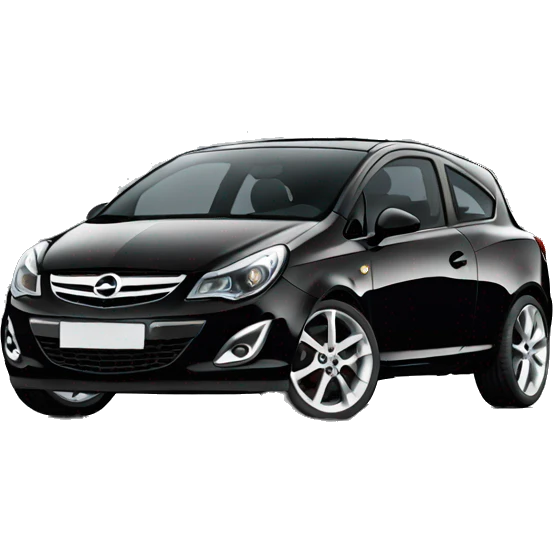 Car Opel corsa d black emoji