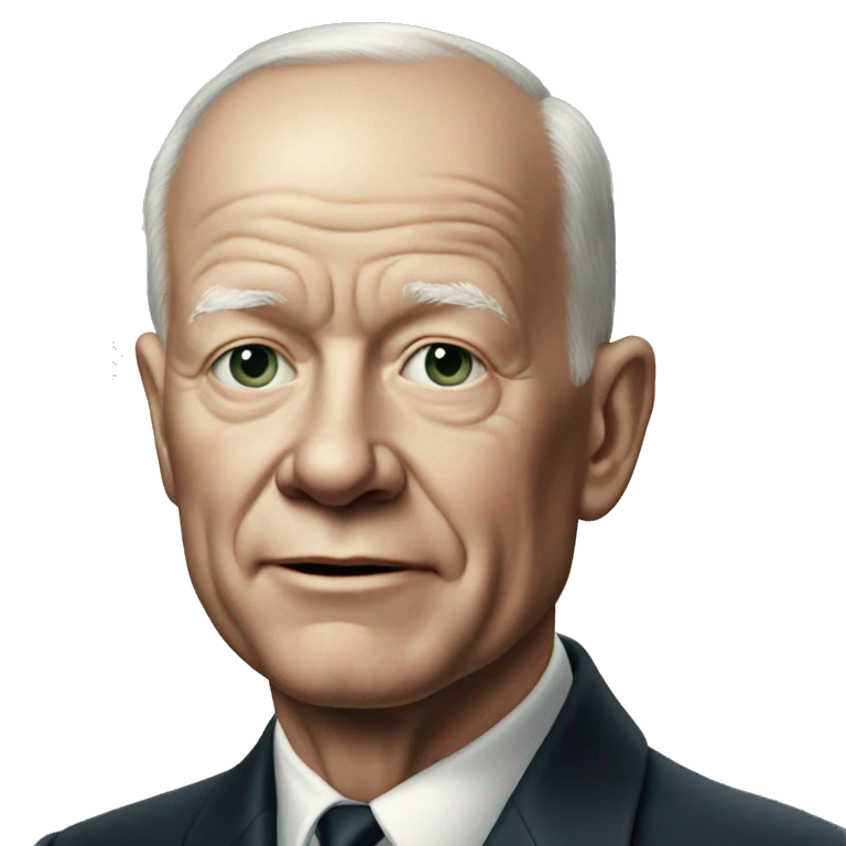 eisenhower photorealistic says no emoji