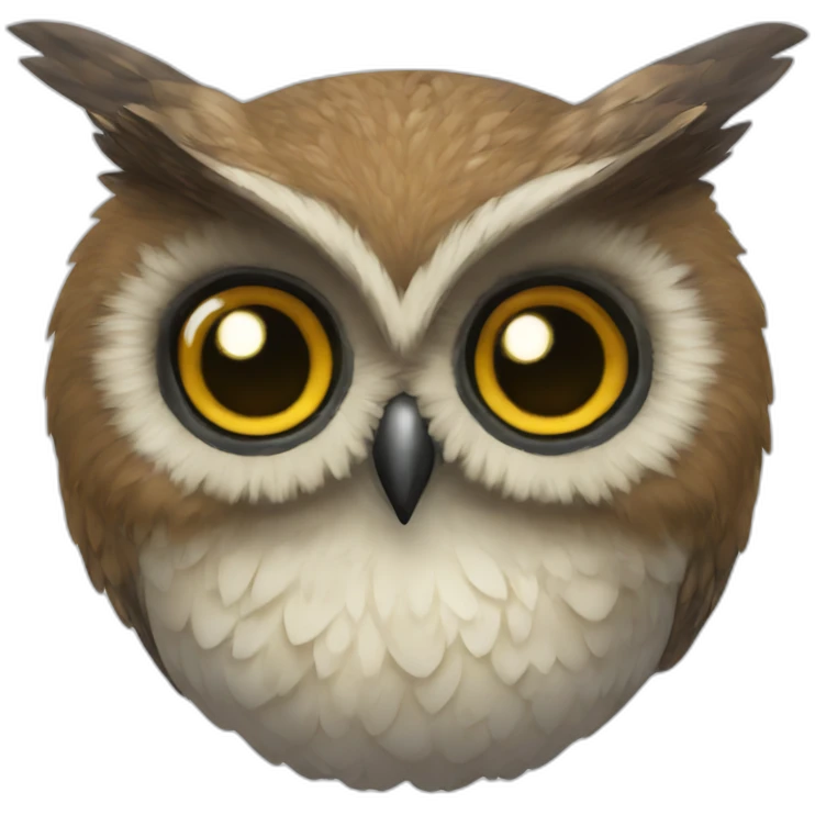 Hibou et écrevisse emoji