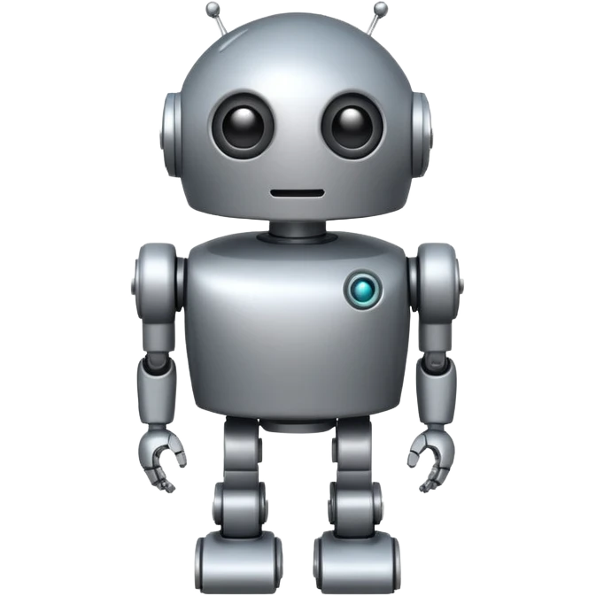 round robot,one-eye,full body. emoji