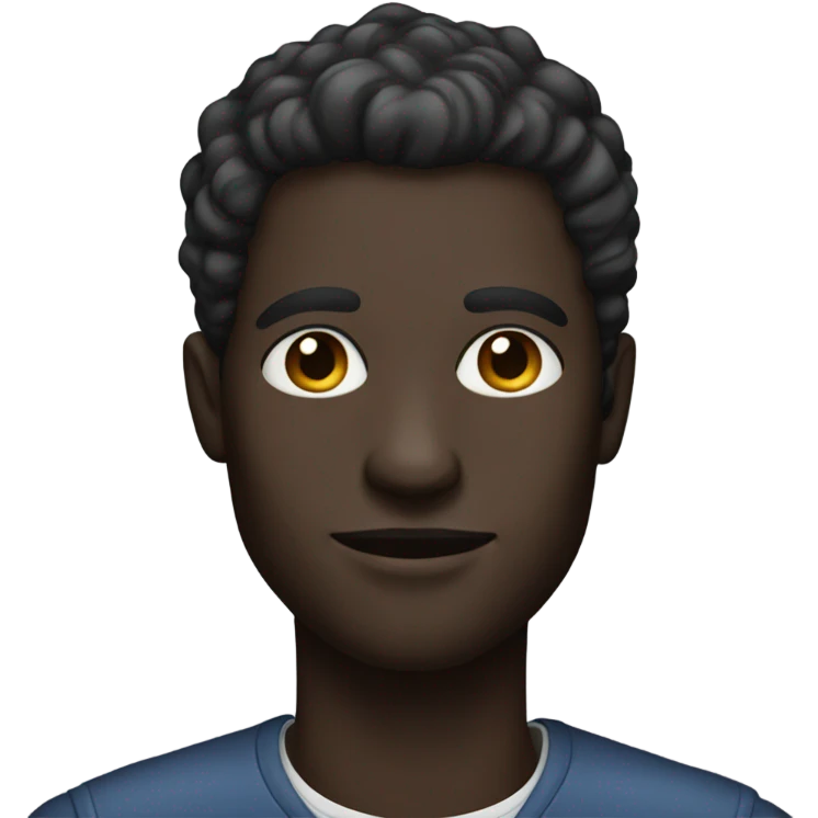stylish dark-skinned male portrait emoji