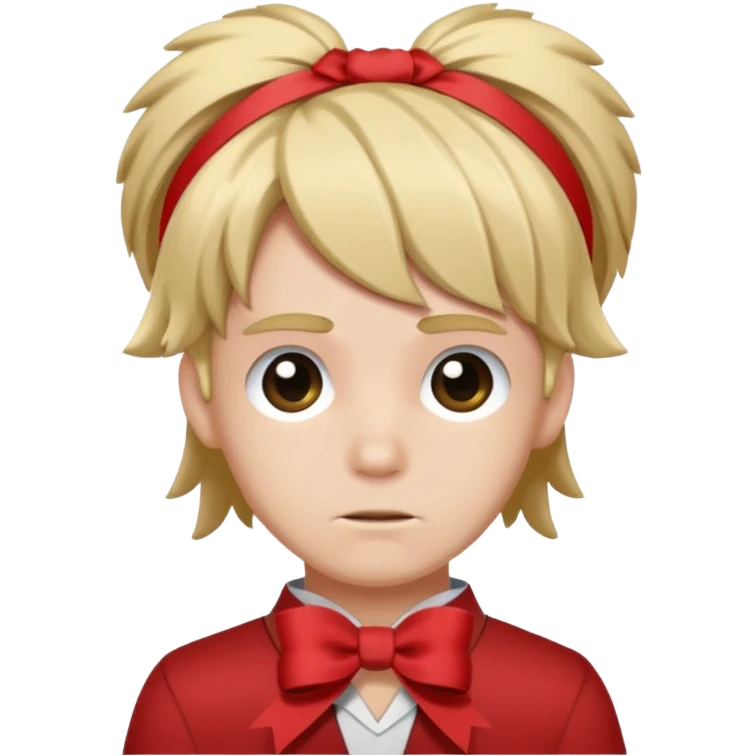 Caseoh but with with a ribbon on his hair emoji