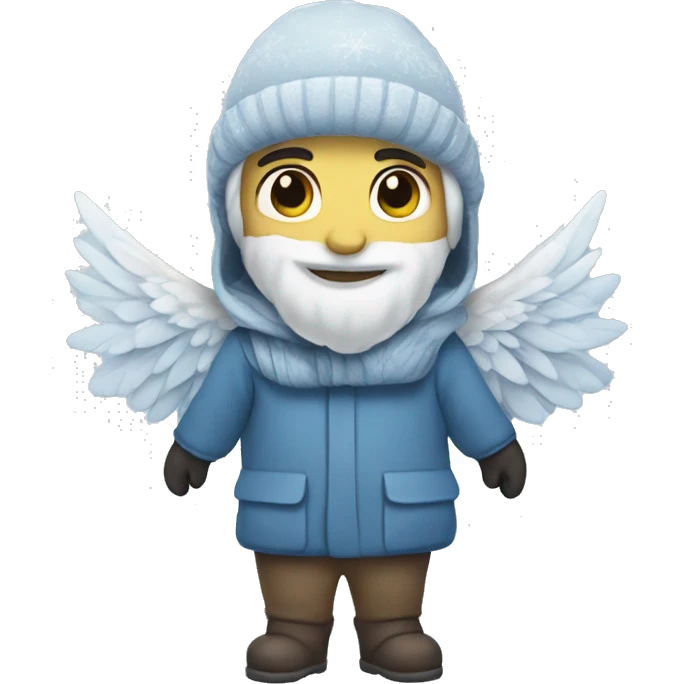 winter-inspired with wings emoji