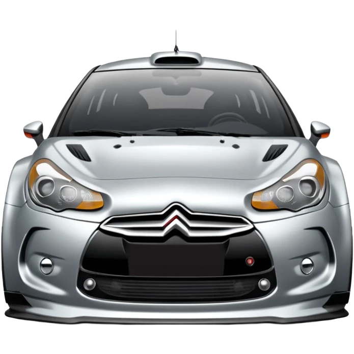 Citroën DS3 WRC front  view  emoji