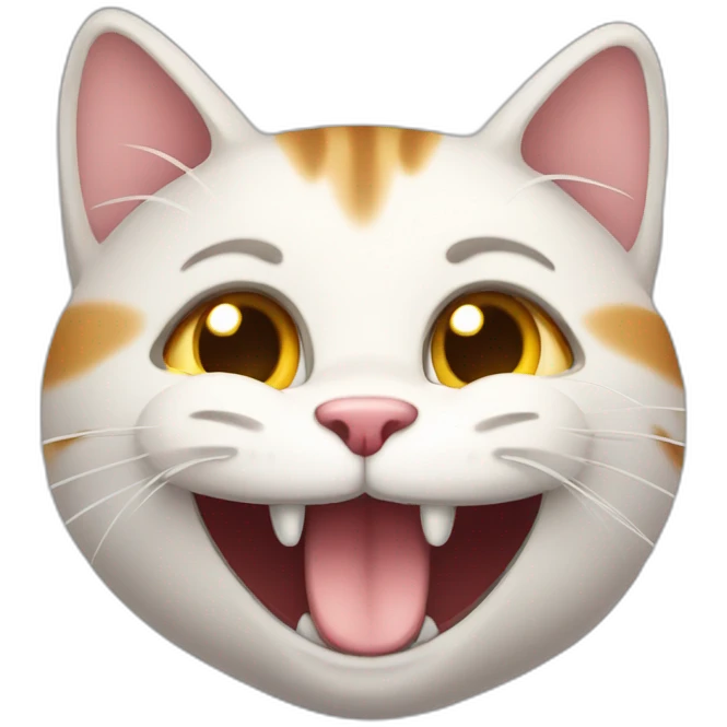 A happy cat emoji