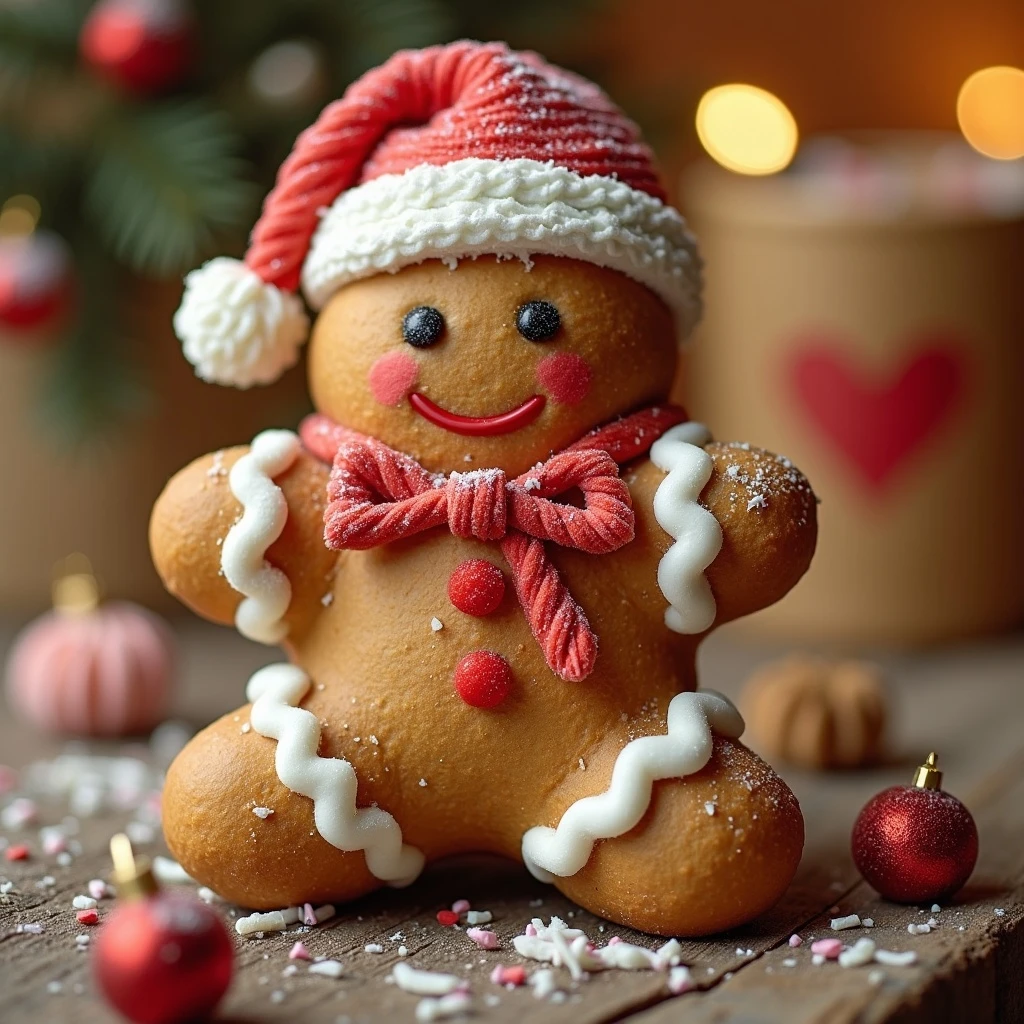gingerbread man emoji