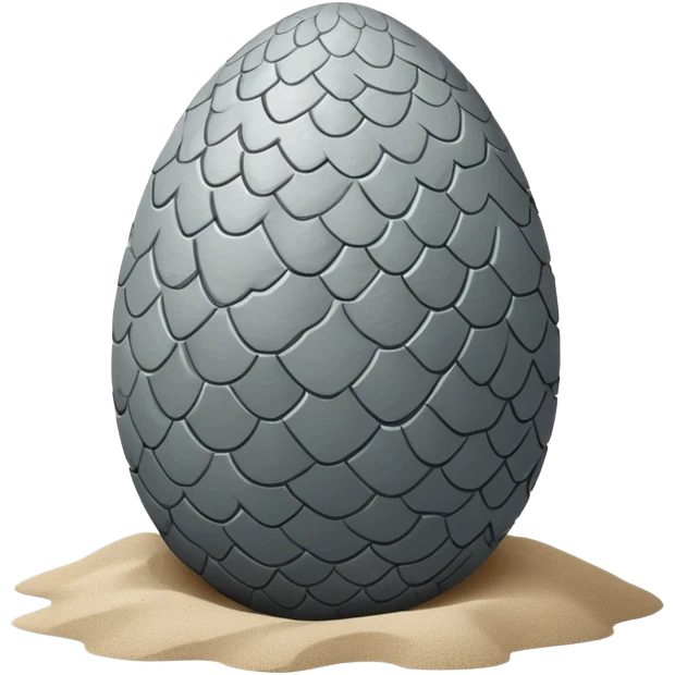 generate realistic detailed stone dragon egg in 3d style with sand  emoji