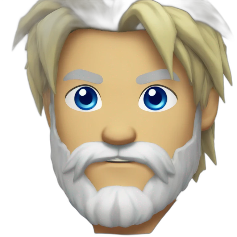 Street fighter blue eyes beard emoji