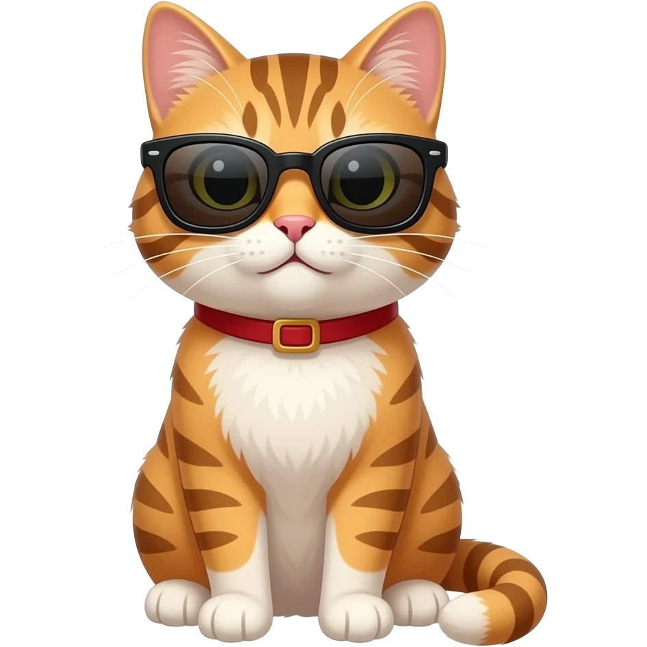 Cat wearing sunglasses emoji