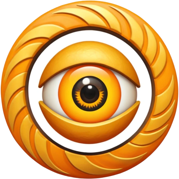 
un ojo tribal combinado con sol y sendero, con un espiral tipo energía ancestral  primitivas

 emoji