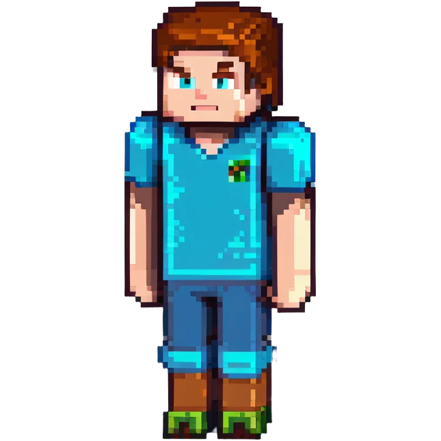minecraft character named Garrett emoji