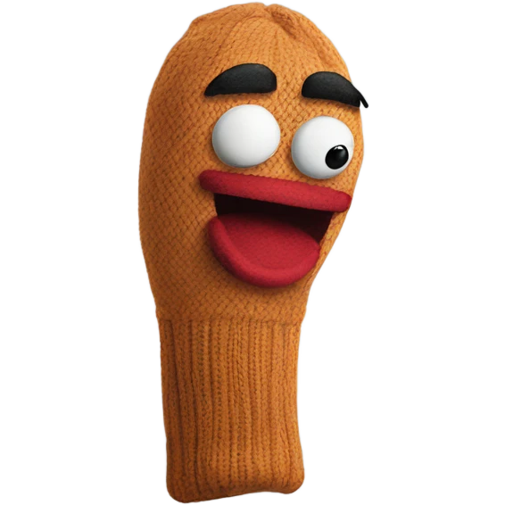 Sock puppet emoji