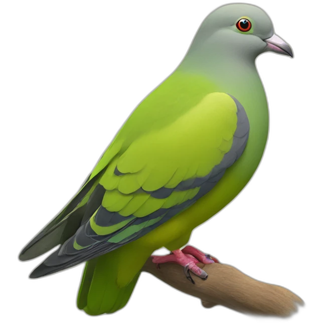 thick-billed green pigeon bird emoji