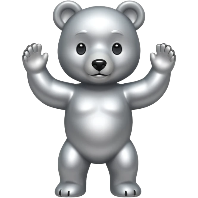 silver bear emoji