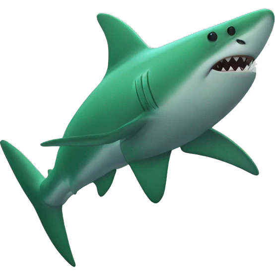 green shark emoji
