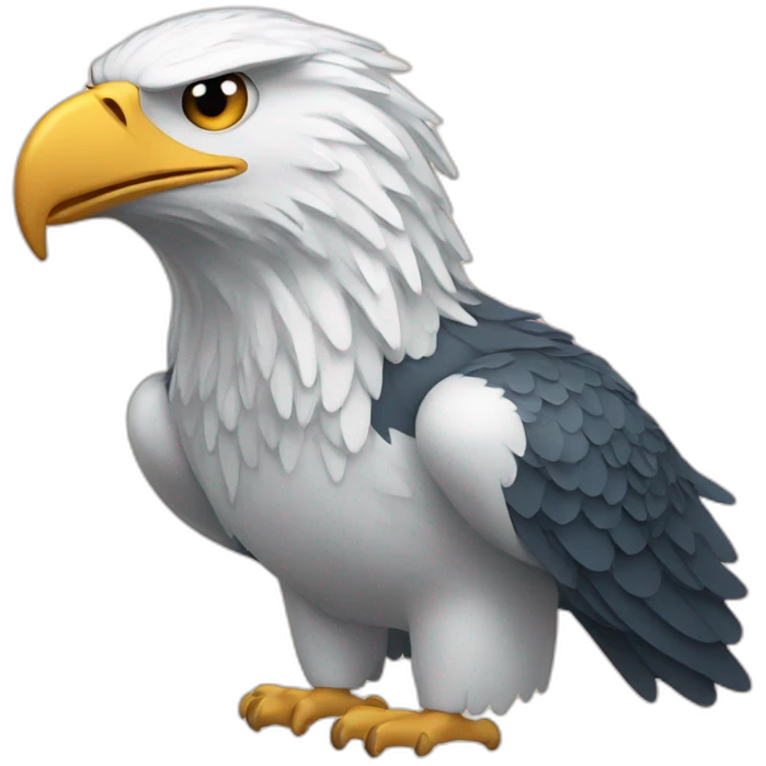 An eagle that brings toothpaste forever emoji
