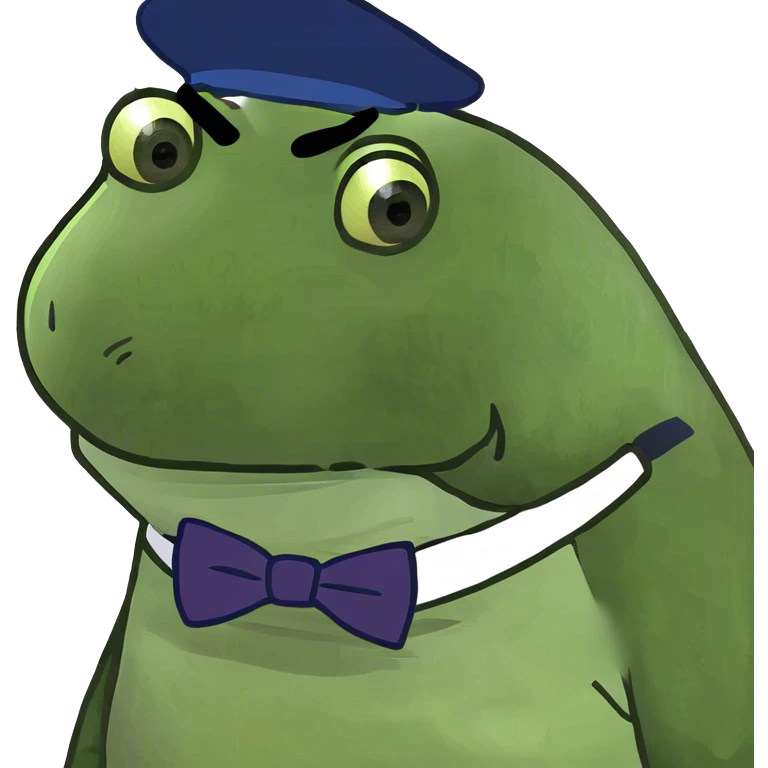 Upset bufo emoji