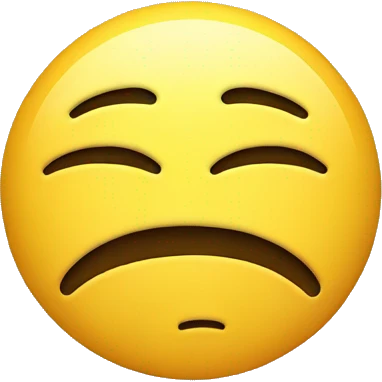 Annoyed smiley face emoji