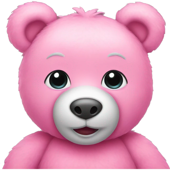 Fully pink teddy bear  emoji
