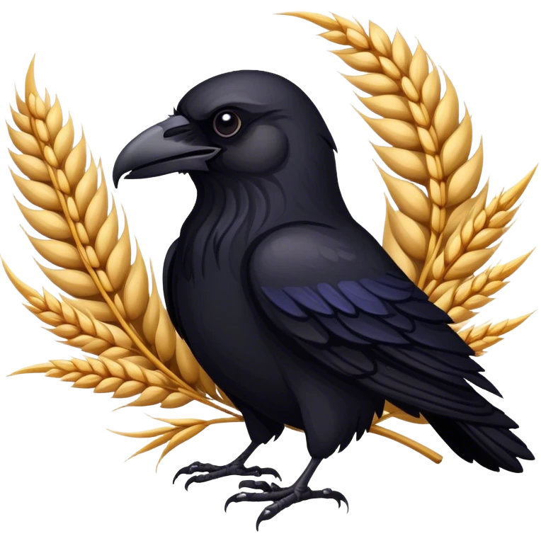 dark raven and weat blason emoji