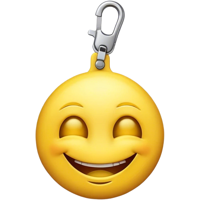 blinking smiley with an zipper on a white background emoji