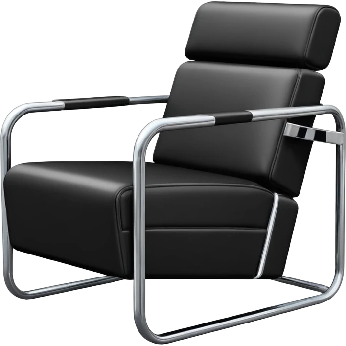 An armchair in Bauhaus style emoji