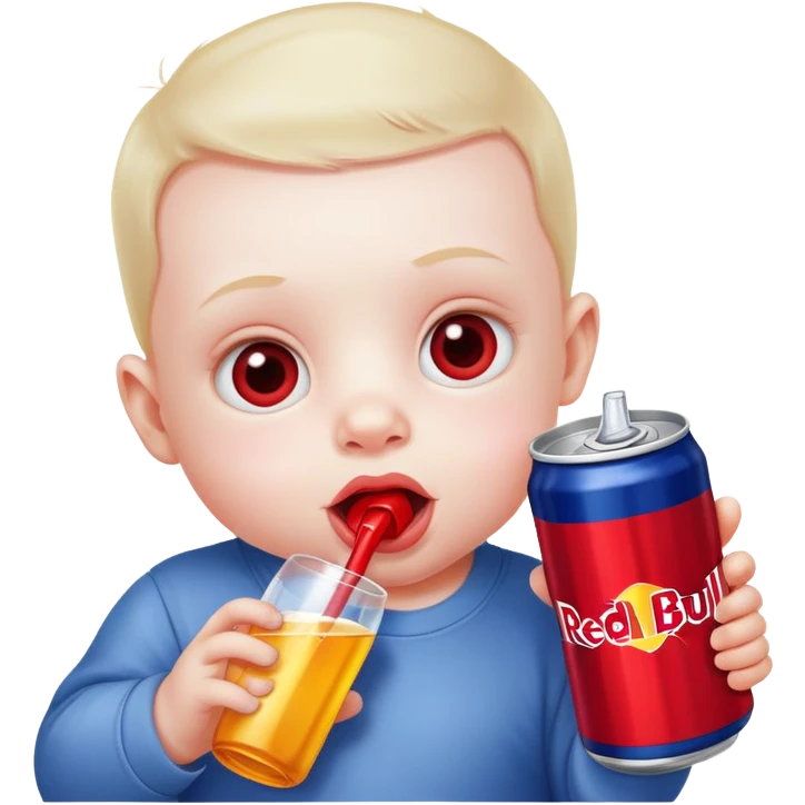 Baby drinking redbull emoji