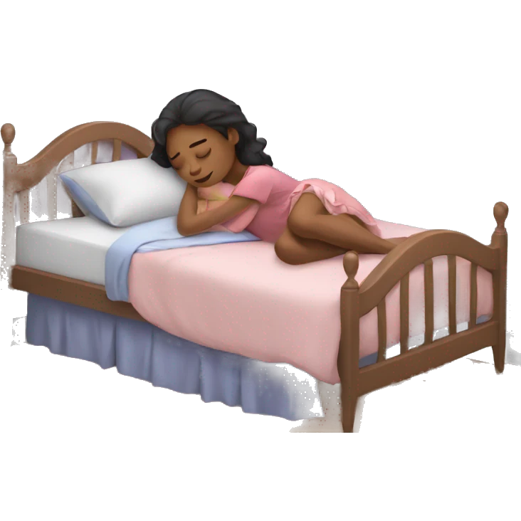 A girl sleeping emoji